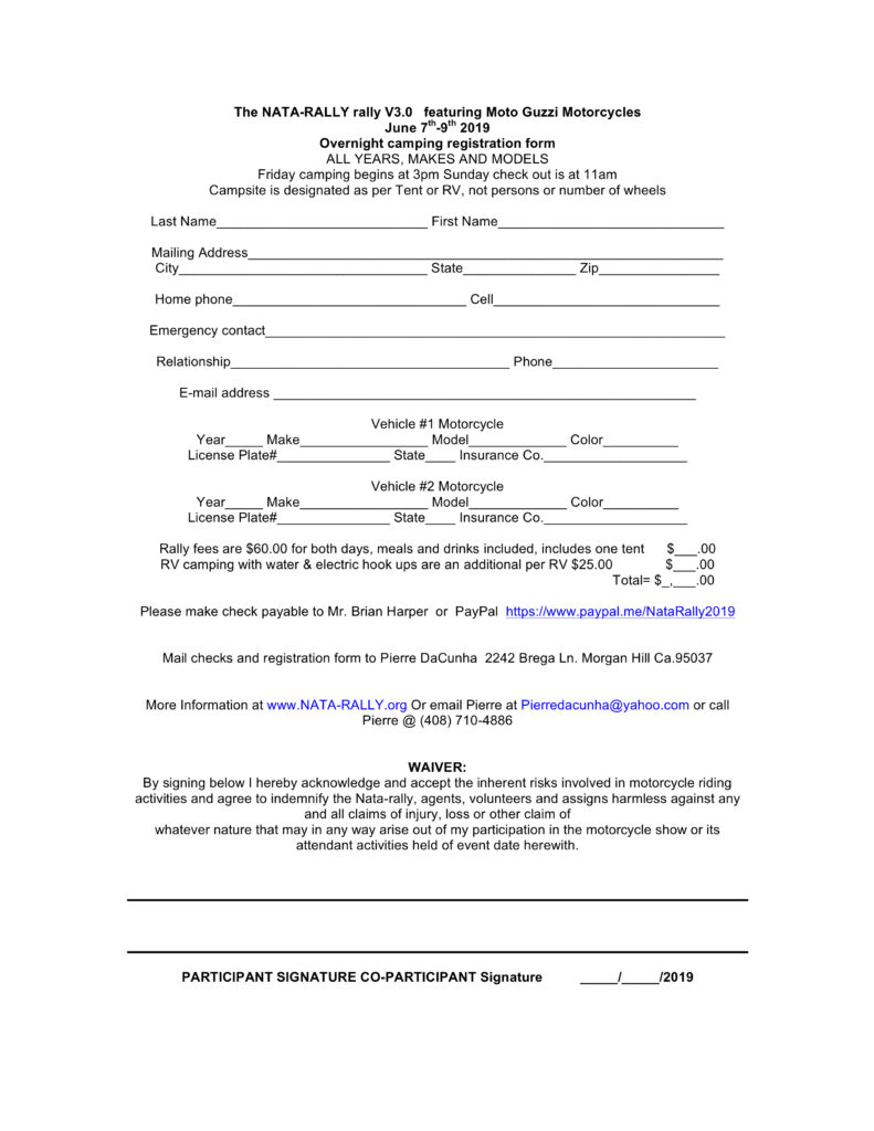 REGISTRATION FORM